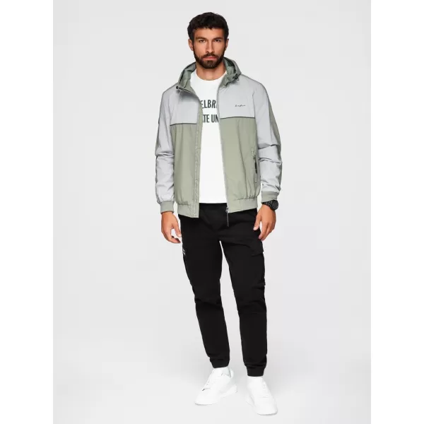  Pánská bunda OMBRE OM-JANP-0228 GREY 