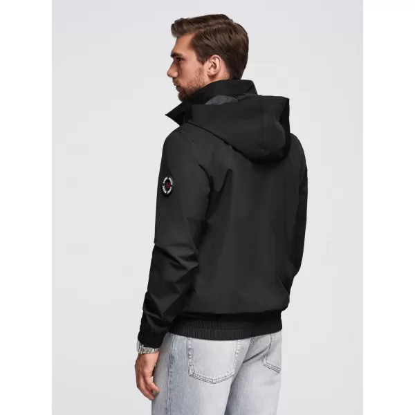  Pánská bunda OMBRE OM-JANP-0222 V2 BLACK 