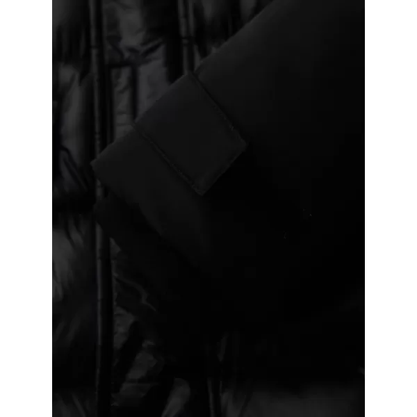  Pánský kabát OMBRE OM-JALJ-0266 V1 BLACK 