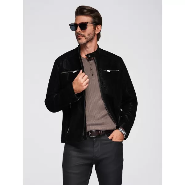  Pánská bunda OMBRE OM-JAFL-0197 BLACK 