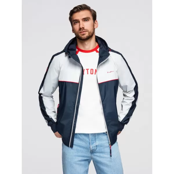  Pánská bunda OMBRE OM-JANP-0228 WHITE 
