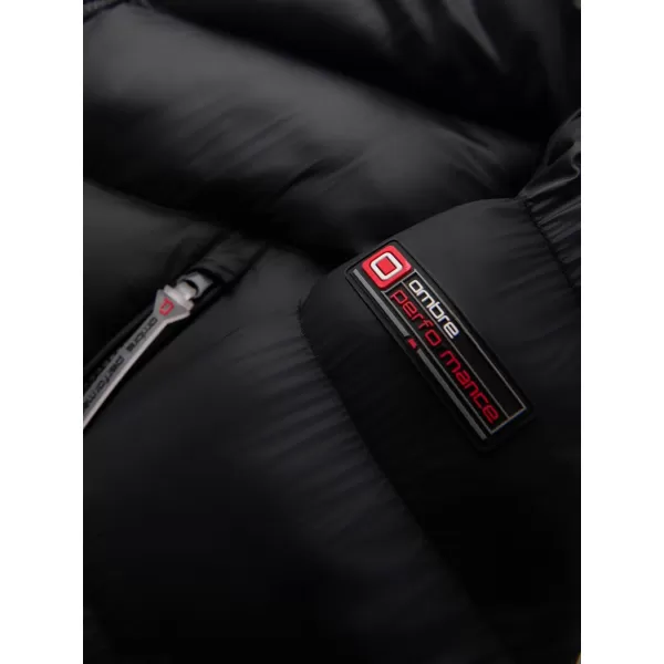  Pánská bunda OMBRE OM-JAHP-0303 BLACK 