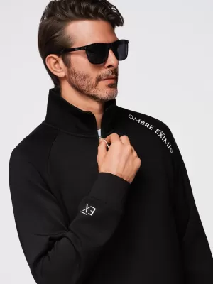 Pánská mikina OMBRE OM-SSZP-0211 BLACK