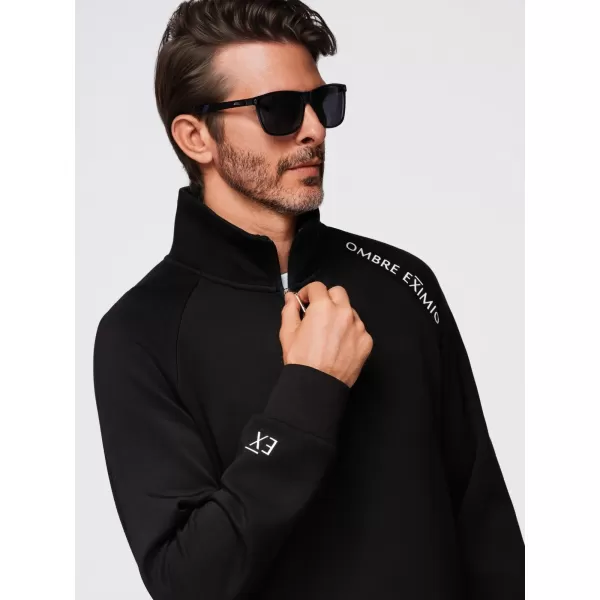  Pánská mikina OMBRE OM-SSZP-0211 BLACK 
