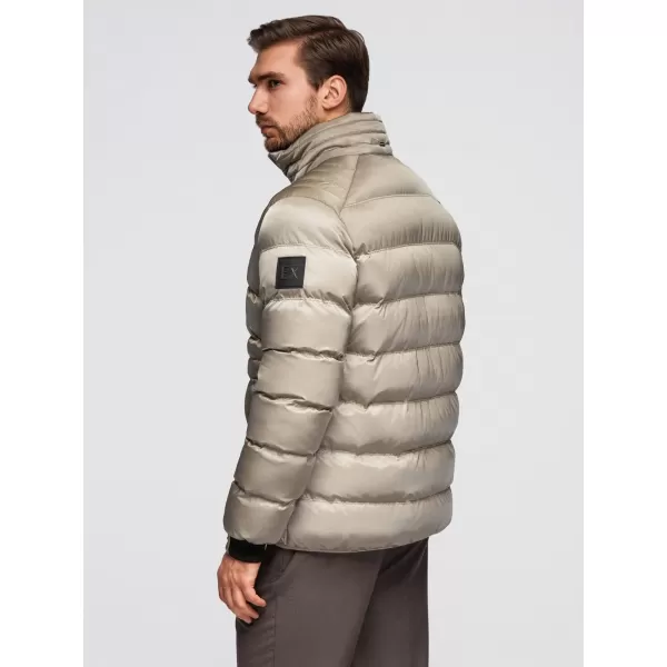  Pánská bunda OMBRE OM-JALP-0218 LIGHT GREY 