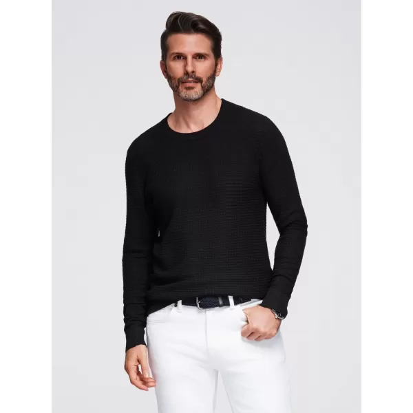  Pánský svetr OMBRE OM-SWSW-0181 BLACK 