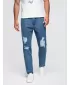 Pánské kalhoty OMBRE OM-PADP-0250 BLUE