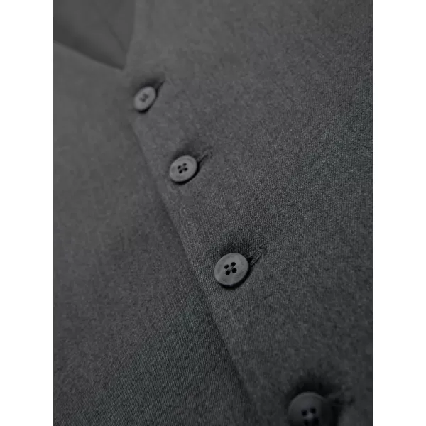  Pánská vesta OMBRE OM-BLZV-0142 GRAPHITE 
