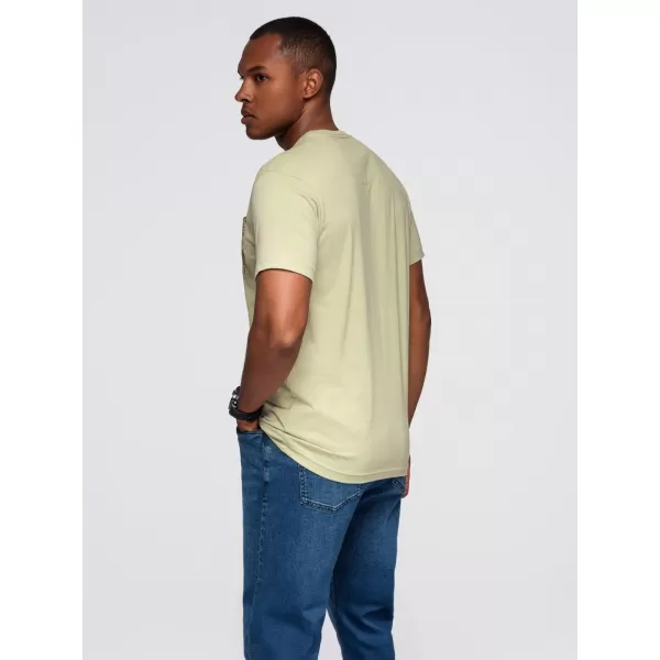  Pánské triko OMBRE OM-TSPT-0227 LIGHT GREY 