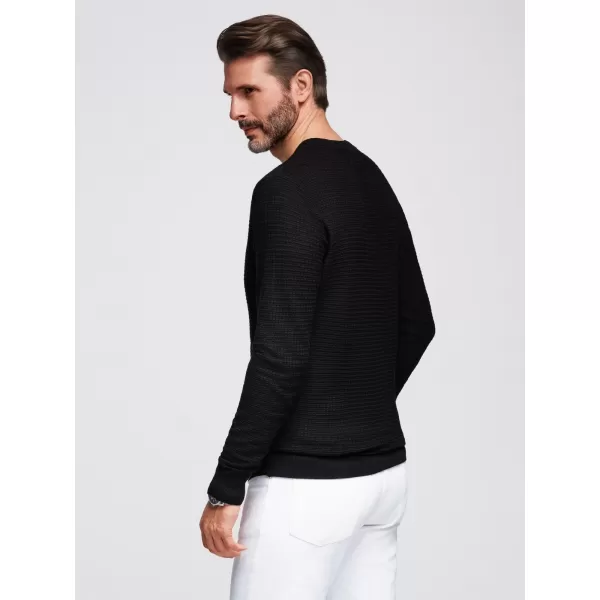  Pánský svetr OMBRE OM-SWSW-0181 BLACK 