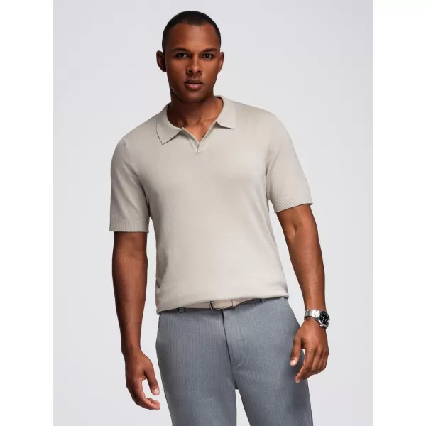  Pánské polo triko OMBRE OM-POSS-0159 LIGHT GREY 