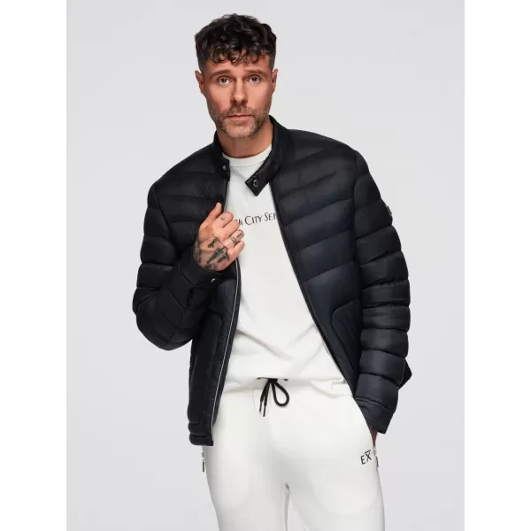  Pánská bunda OMBRE OM-JALP-0261 BLACK 