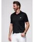 Pánské triko s límečkem OMBRE OM-POSS-0150 BLACK