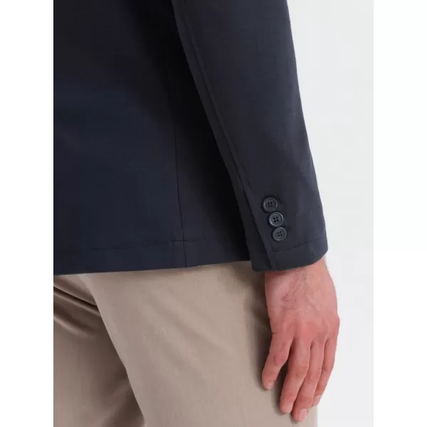  Pánské sako OMBRE OM-BLZB-0101 NAVY BLUE 