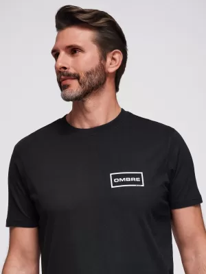Pánské triko OMBRE OM-TSPT-0231 BLACK