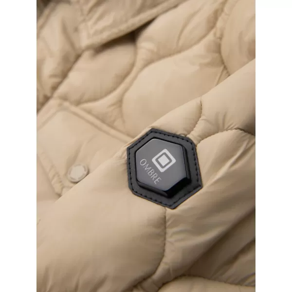  Pánská bunda OMBRE OM-JALP-0215 BEIGE 