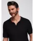 Pánské polo triko OMBRE OM-POSS-0157 BLACK