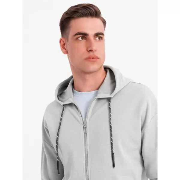  Pánská mikina OMBRE BLACK OM-SSZP-0210 GREY 