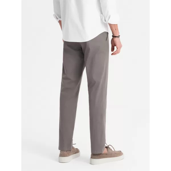  Pánské kalhoty OMBRE OM-PACP-0184 GRAY 