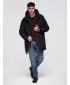 Pánský kabát OMBRE OM-JAPJ-0313 BLACK