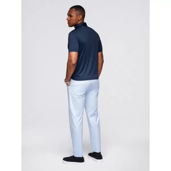  Pánské triko s límečkem OMBRE OM-POSS-0150 NAVY BLUE 
