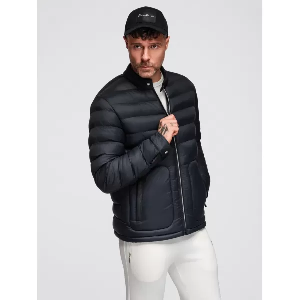  Pánská bunda OMBRE OM-JALP-0261 BLACK 