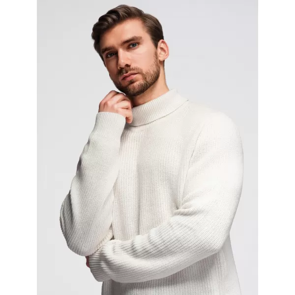  Pánský svetr OMBRE OM-SWTN-0162 WHITE 