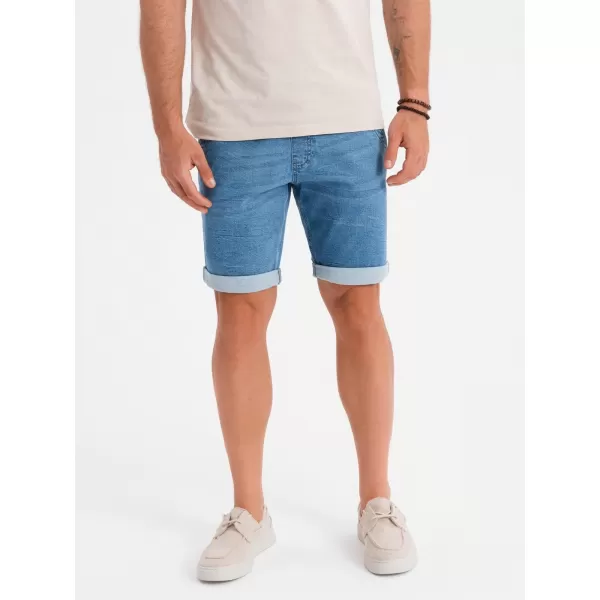  Pánské kraťasy OMBRE OM-SRDS-0161 LIGHT BLUE 