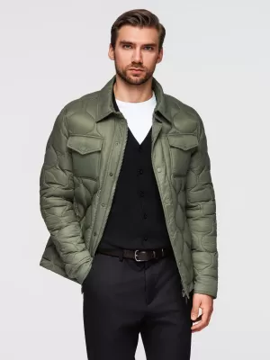 Pánská bunda OMBRE OM-JALP-0215 OLIVE
