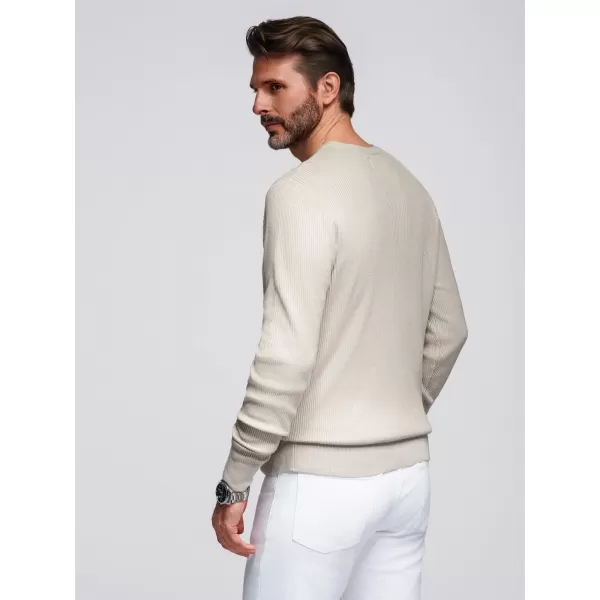  Pánský svetr OMBRE OM-SWSW-0182 BEIGE 