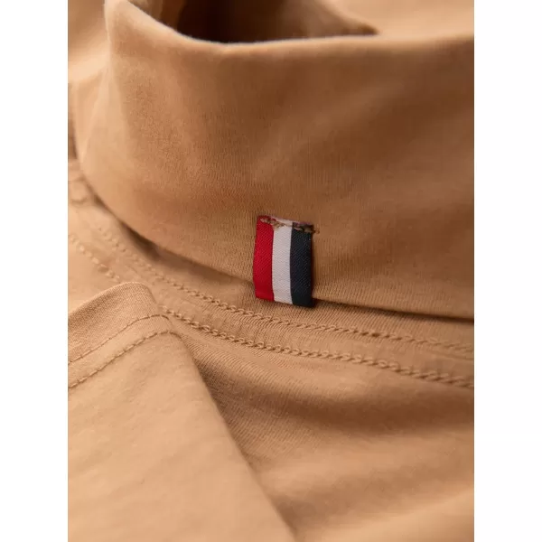  Pánské triko OMBRE OM-LSCL-0130 LIGHT BROWN 