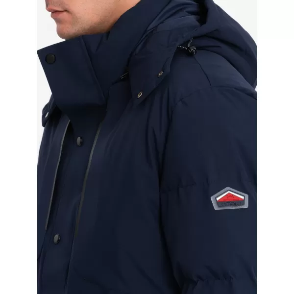  Pánská zimní bunda OMBRE OM-JAHP-0306 NAVY BLUE 
