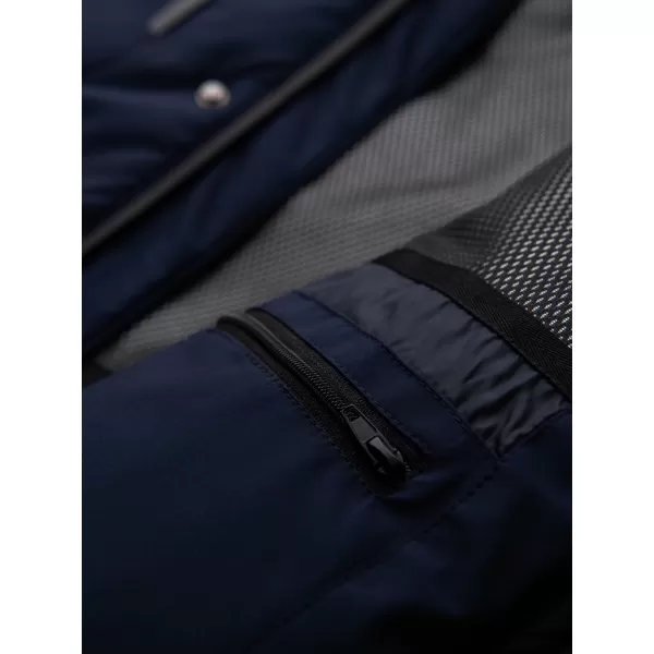  Pánská zimní bunda OMBRE OM-JAHP-0306 NAVY BLUE 