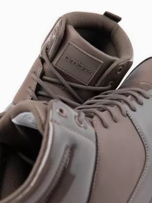 Pánské boty OMBRE OM-FOSH-0178 DARK BROWN