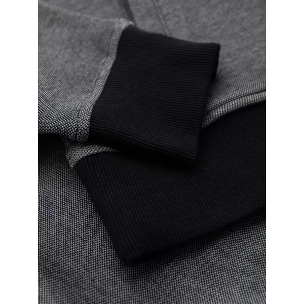  Pánská mikina OMBRE OM-SSZP-0210 BLACK/GREY 