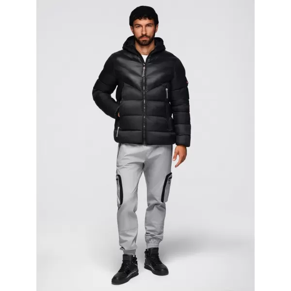  Pánská bunda OMBRE OM-JAHP-0303 BLACK 