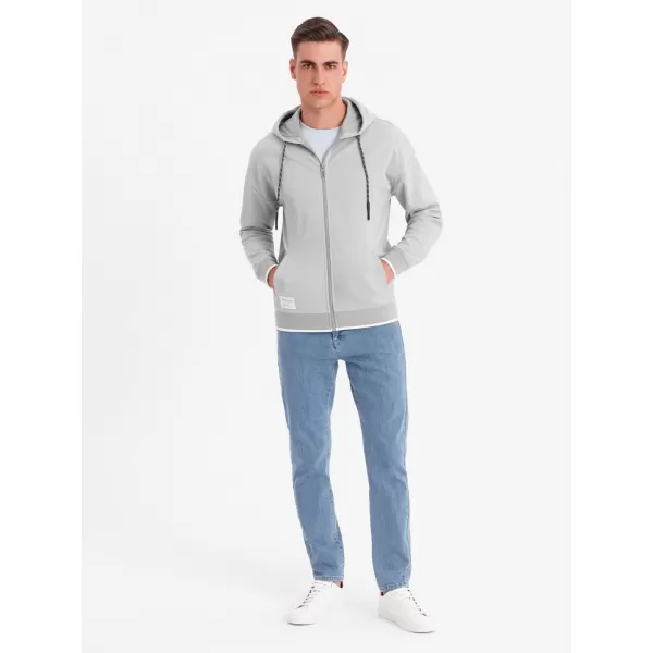  Pánská mikina OMBRE BLACK OM-SSZP-0210 GREY 
