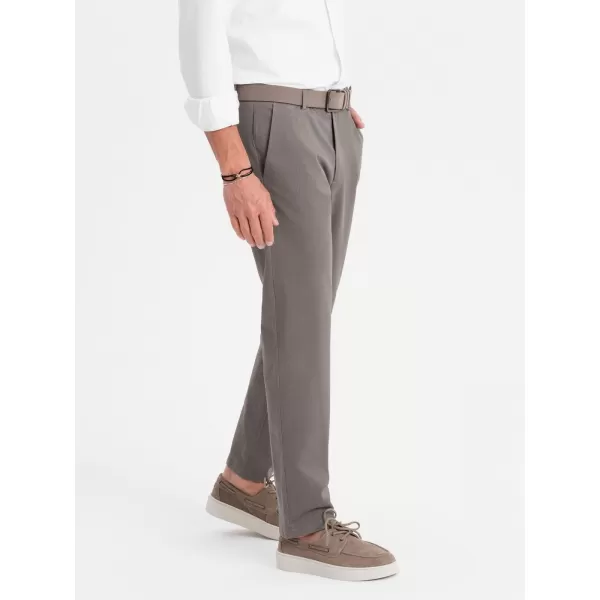  Pánské kalhoty OMBRE OM-PACP-0184 GRAY 