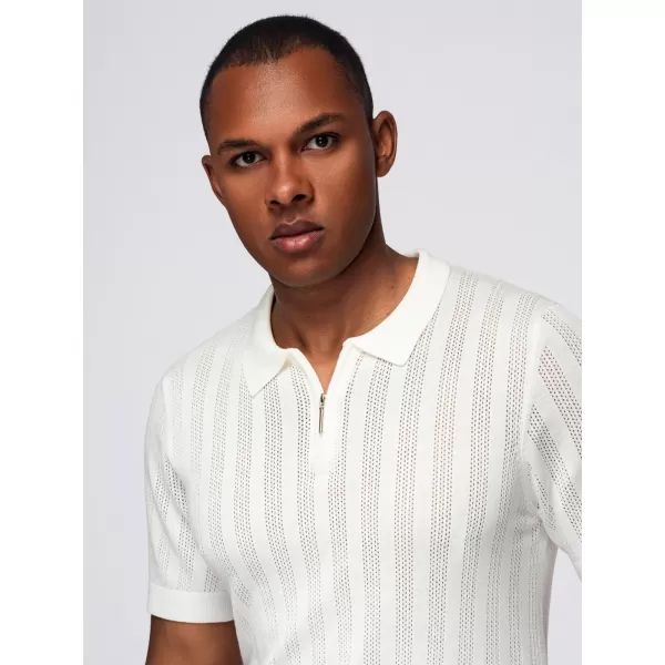  Pánské polo triko OMBRE OM-POSS-0158 WHITE 