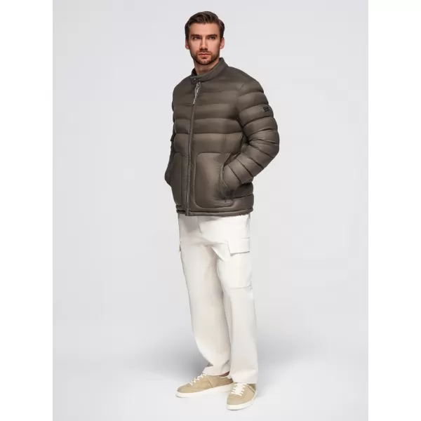  Pánská bunda OMBRE OM-JALP-0261 OLIVE 