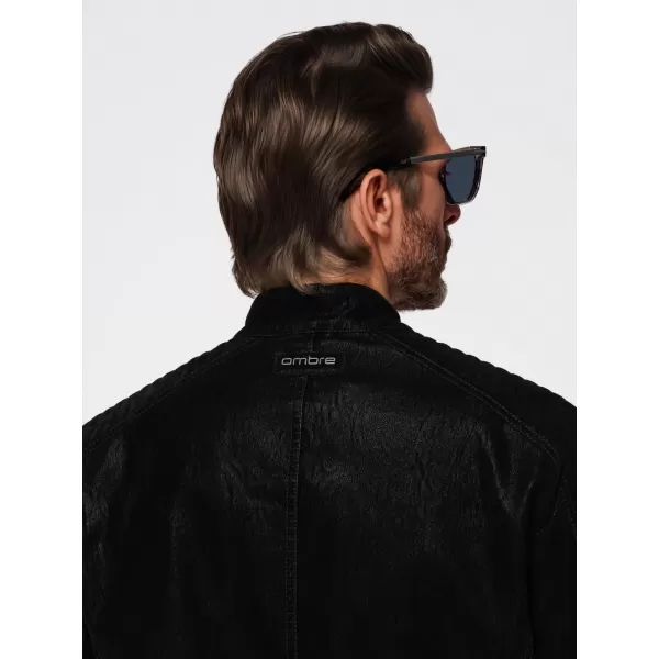  Pánská bunda OMBRE OM-JAFL-0197 BLACK 