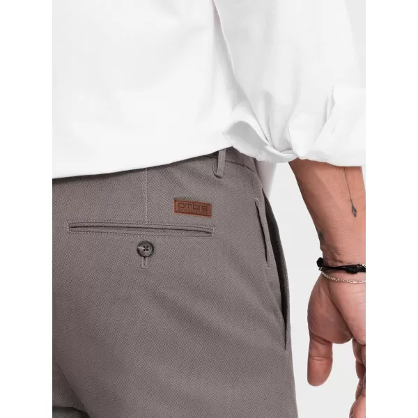  Pánské kalhoty OMBRE OM-PACP-0184 GRAY 