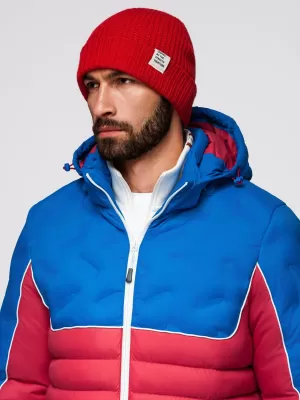 Pánská bunda OMBRE OM-JALP-0206 BLUE AND RED