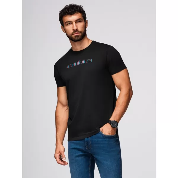  Pánské triko OMBRE OM-TSPT-0248 BLACK 