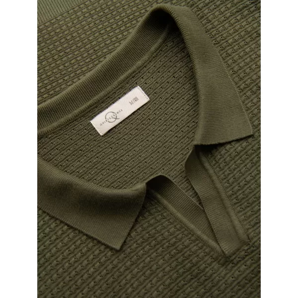  Pánské polo triko OMBRE OM-POSS-0157 OLIVE 