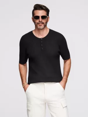 Pánské triko OMBRE OM-TSCT-0254 BLACK