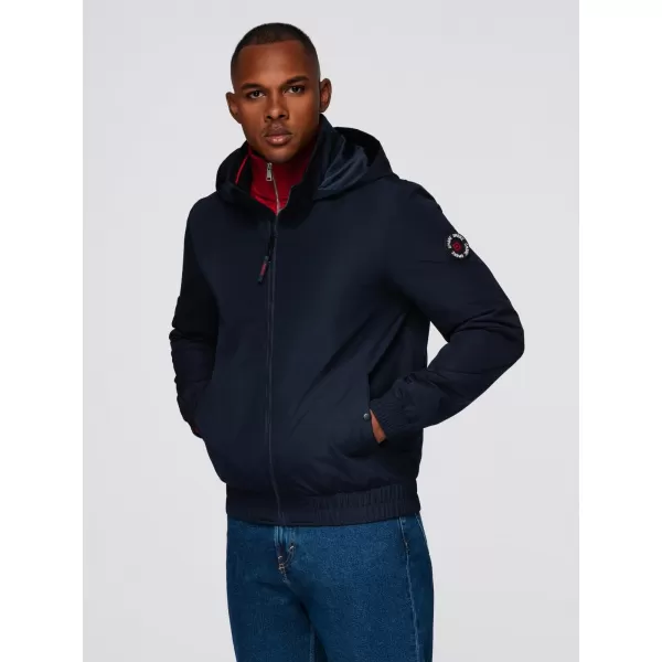  Pánská bunda OMBRE OM-JANP-0222 NAVY BLUE 