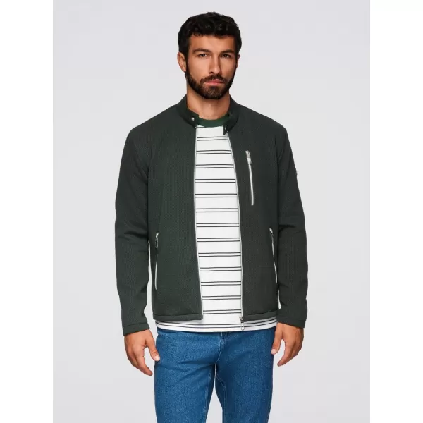  Pánská bunda OMBRE OM-JANP-0229 DAKR GREEN 