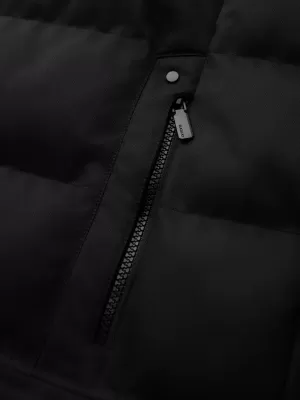 Pánský kabát OMBRE OM-JALJ-0264 BLACK