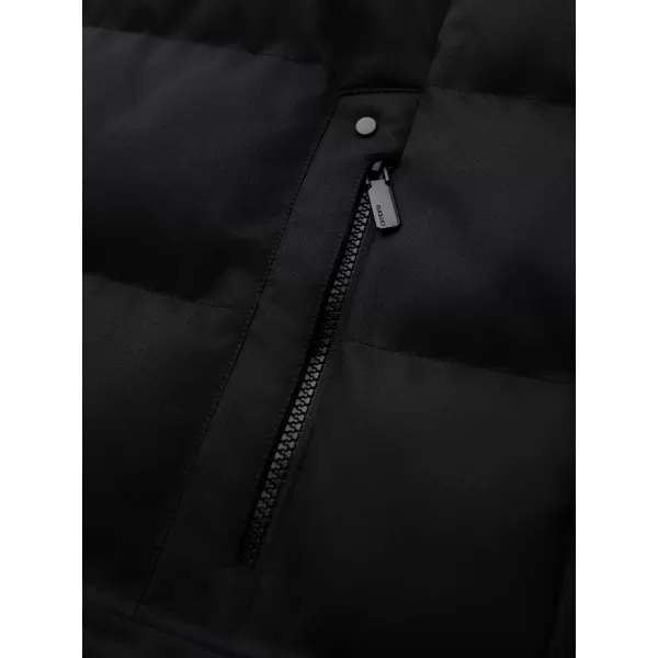  Pánský kabát OMBRE OM-JALJ-0264 BLACK 